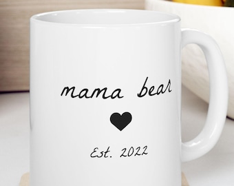 Personalized Mama Bear Ceramic Mug 11oz