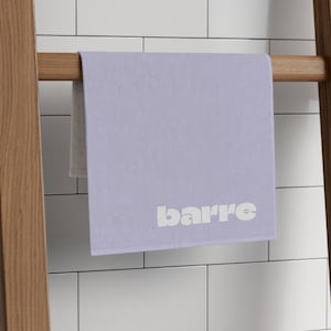 Purple Barre Rally Towel, 11x18