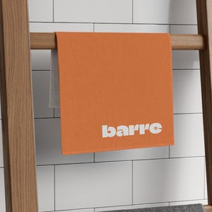 Orange Barre Rally Towel, 11x18