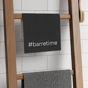 Black Barre Time Rally Towel, 11x18