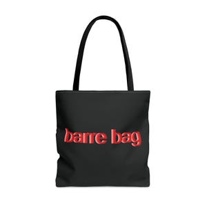 Black Barre Bag Reusable Tote
