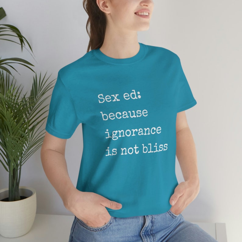 Sex Ed Tee, Sex Educator, Sex Coach, Sexologist, Sex-Positive, Pleasure, Sexual Wellness, Unisex Jersey Short Sleeve Tee image 3