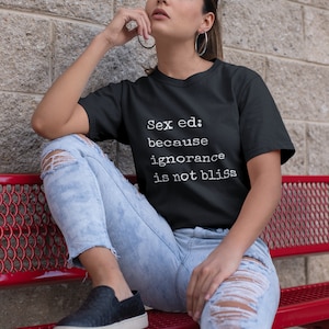 Sex Ed Tee, Sex Educator, Sex Coach, Sexologist, Sex-Positive, Pleasure, Sexual Wellness, Unisex Jersey Short Sleeve Tee