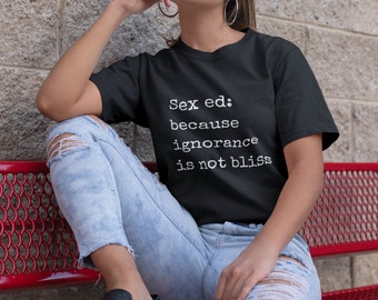 Sex Ed Tee, Sex Educator, Sex Coach, Sexologist, Sex-Positive, Pleasure, Sexual Wellness, Unisex Jersey Short Sleeve Tee