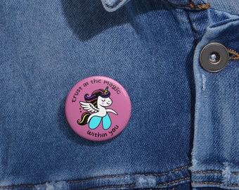 Unicorn Anatomy of the Clitoris, Custom Pin Buttons, sex education, clit art, vulva, yoni, female pleasure, feminist, body positive, lgbtq