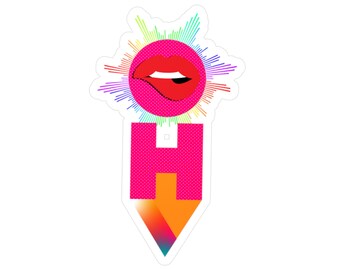 Big Oh, Kiss-Cut Vinyl Decals, laptop, sexuality, pleasure positive, orgasmic,