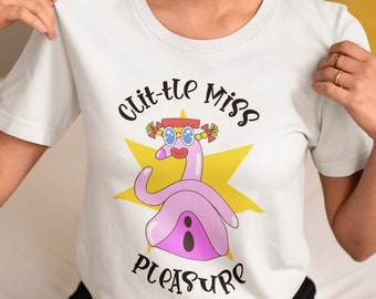 Quirky Clitoris, soft tee, female pleasure, sex education, sex educator, sexologists, sex therapist, vulva, clit, sexology, comfy, orgasm,