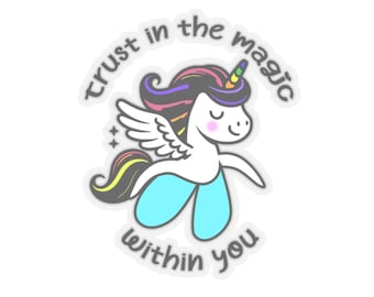 Cute Clitoris Unicorn, Kiss-Cut Stickers, rainbow ally, pride, lgbtqia +, sexuality, sex education, funny, gift for educator, bookshelf,