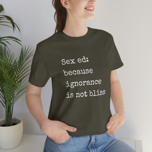 Sex Ed Tee, Sex Educator, Sex Coach, Sexologist, Sex-Positive, Pleasure, Sexual Wellness, Unisex Jersey Short Sleeve Tee image 4