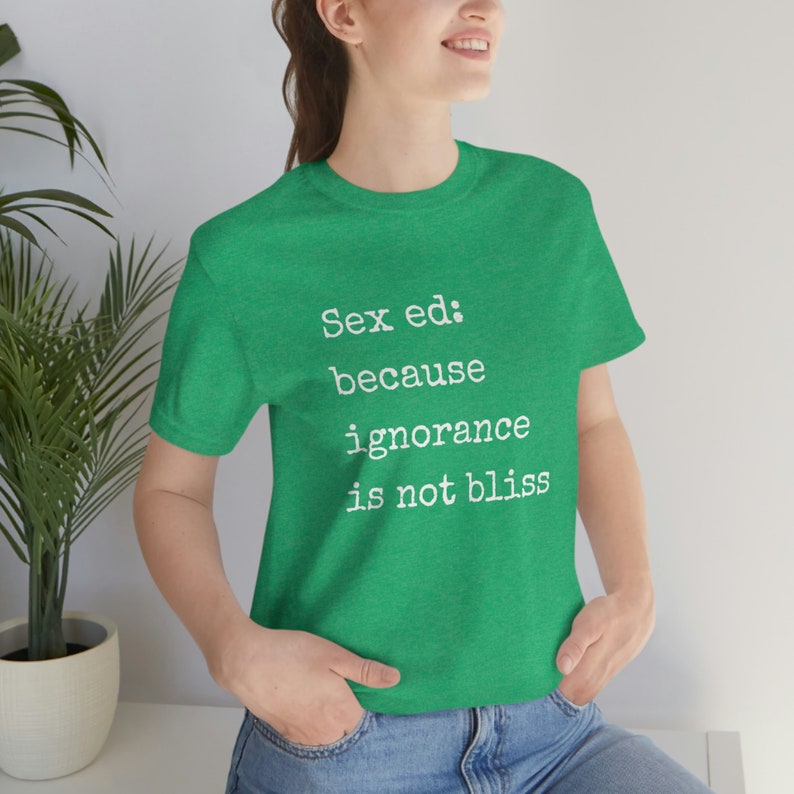 Sex Ed Tee, Sex Educator, Sex Coach, Sexologist, Sex-Positive, Pleasure, Sexual Wellness, Unisex Jersey Short Sleeve Tee image 6