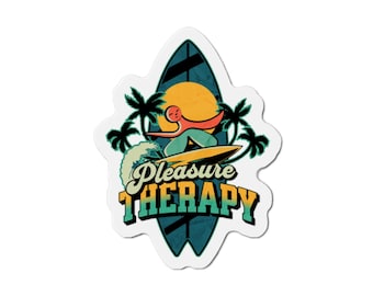 Surfing Clitoris, Die-Cut Magnets, Sex education, Anatomy models, clitoris education, sex educator, sexology, female pleasure, sticker art