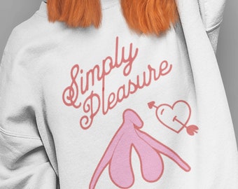 V-Day, Clitoris, Crewneck Sweatshirt, sex education, sex educator gift, sex positive, feminist, vulva, yoni, unique, sexology, coach,