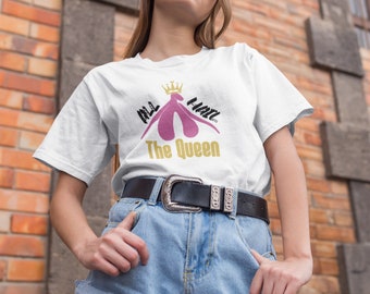 All Hail the Queen, unisex cotton tee, clitoris, sex positive, sexologist, sex coach, female pleasure, somatic, anatomy, pelvic floor,