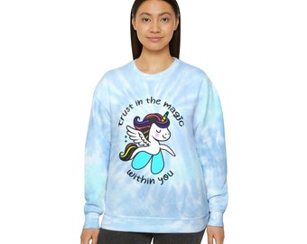 Tie Dye Unicorn Clitoris Anatomy Sweatshirt, Sex Education, Sex Coach, Funny, Sexology, Feminist, Yoni Art, Anatomie, Female pleasure