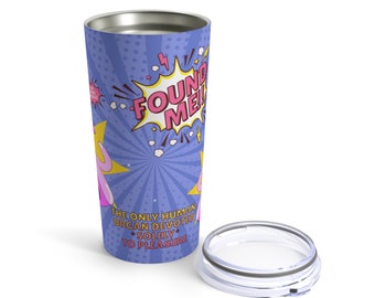 Clitoris Pop Art Fun Facts Tumbler, sex education, vulva art, sexuality, female pleasure, andy warhol, lgbtqia+, Clitoris model, sex coach