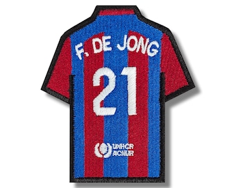 Geborduurde patch Frenkie de Jong Barcelona-jersey