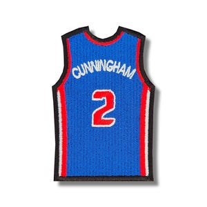 Écusson brodé pour maillot de basketball Cade Cunningham Detroit Pistons
