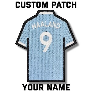 Custom Personalized Manchester C Jersey Embroidered Patch
