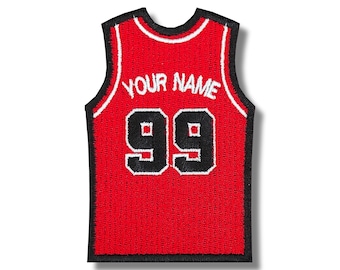 Custom Personalized Chicago Bulls Basketball Jersey Embroidered Patch