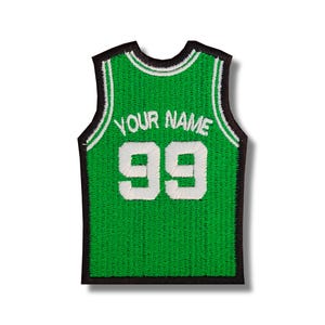 Écusson brodé personnalisé personnalisé pour maillot de basket-ball des Boston Celtics