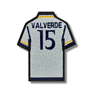 Federico Valverde Real Madrit Jersey Broderad Patch