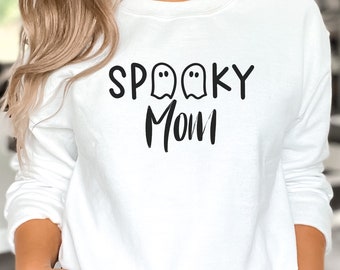 Spooky Mom, Spooky Mama, Halloween Sweatshirt, Halloween Sweater, Halloween Shirts for Women, Halloween Crewneck