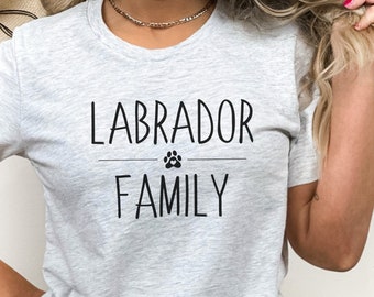 Labrador Family, Labrador Mom, Labrador Mama, Labrador Retriever, Labrador Dog Mom, Animal Lover Shirt, Cute Animal Shirt, Chocolate Lab