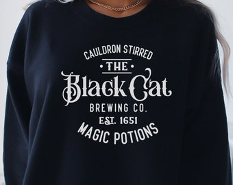 Brewing Co Shirt, Black Cat Brewing Co Shirt, Witches Brew, Sanderson Sisters Shirt, Halloween Shirt, Witch Shirt, Witch Sweatshirt