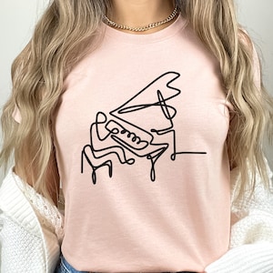 Piano Shirt, Piano Teacher Shirt, Piano Instructor, Gift for Piano Teacher, Piano Gift, Music Lover Shirt, Music Notes, Pianist Gift