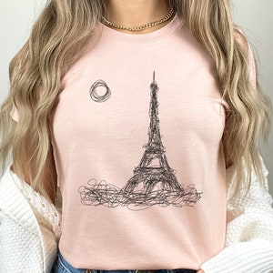 Eiffel Tower Shirt, Paris France tshirt, Travel to France t-shirt, Gift for Paris Lover, France Souvenir, Bastille, Vacation in Paris Tee