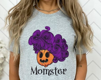 Momster Halloween Shirt, Halloween Mom Shirt, Halloween Shirts for Women, Halloween Gifts, Funny Halloween Shirt, Pumpkin Shirt