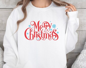Merry Christmas Shirt, Christmas Sweatshirt, Holiday Sweater, Christmas Family Shirt, Christmas Gift, Family Christmas, Women's Christmas