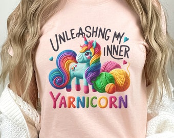 Yarnicorn, Unicornio De Ganchillo, Amante Del Ganchillo, Animal De Ganchillo, Camiseta De Ganchillo, Ganchillo De Regalo, Ganchillo Lindo, Amante De La Tela, Reina Del Ganchillo