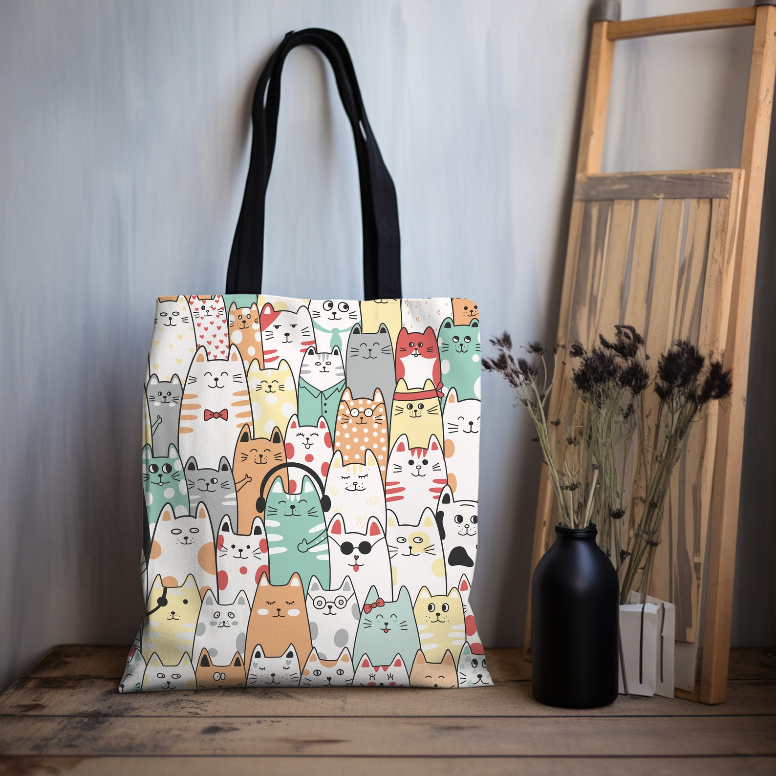 Zia Kitty love Tote bag main image 1