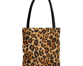Leopard Print Tote | Animal Print Pattern Tote Bag