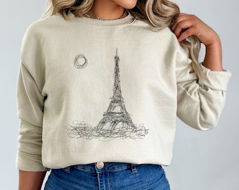 Eiffel Tower Sweatshirt, Eiffel Tower Shirt, Paris France tshirt, Travel to France t-shirt, Gift for Paris Lover, France Souvenir, Bastille