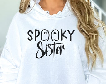 Spooky Sister Shirt, Spooky Mama, Halloween Sweatshirt, Halloween Sweater, Halloween Shirts for Women, Halloween Crewneck