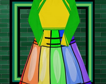 Buntstiftkleid