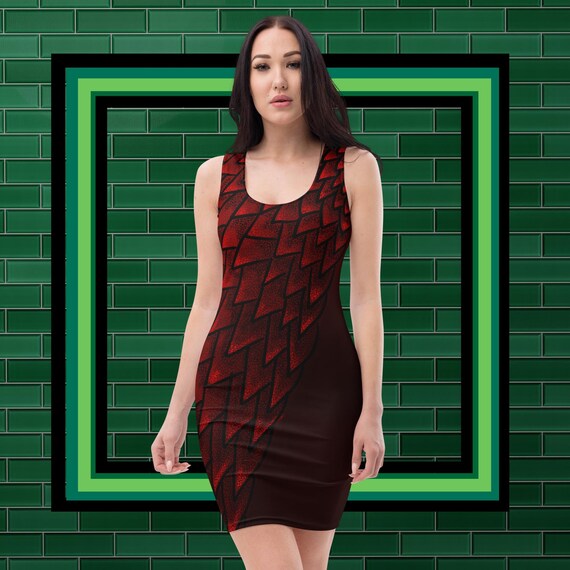 open lace back dress Dora Red Dress