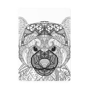 Cartes de poker panda roux