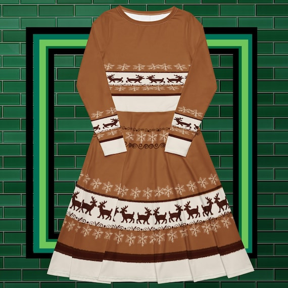 brown reindeer dress Christmas Brown Deer Costumes Tutu Skirt Reindeer outfit dress cosplay –  Preppy Kids Trinidad
