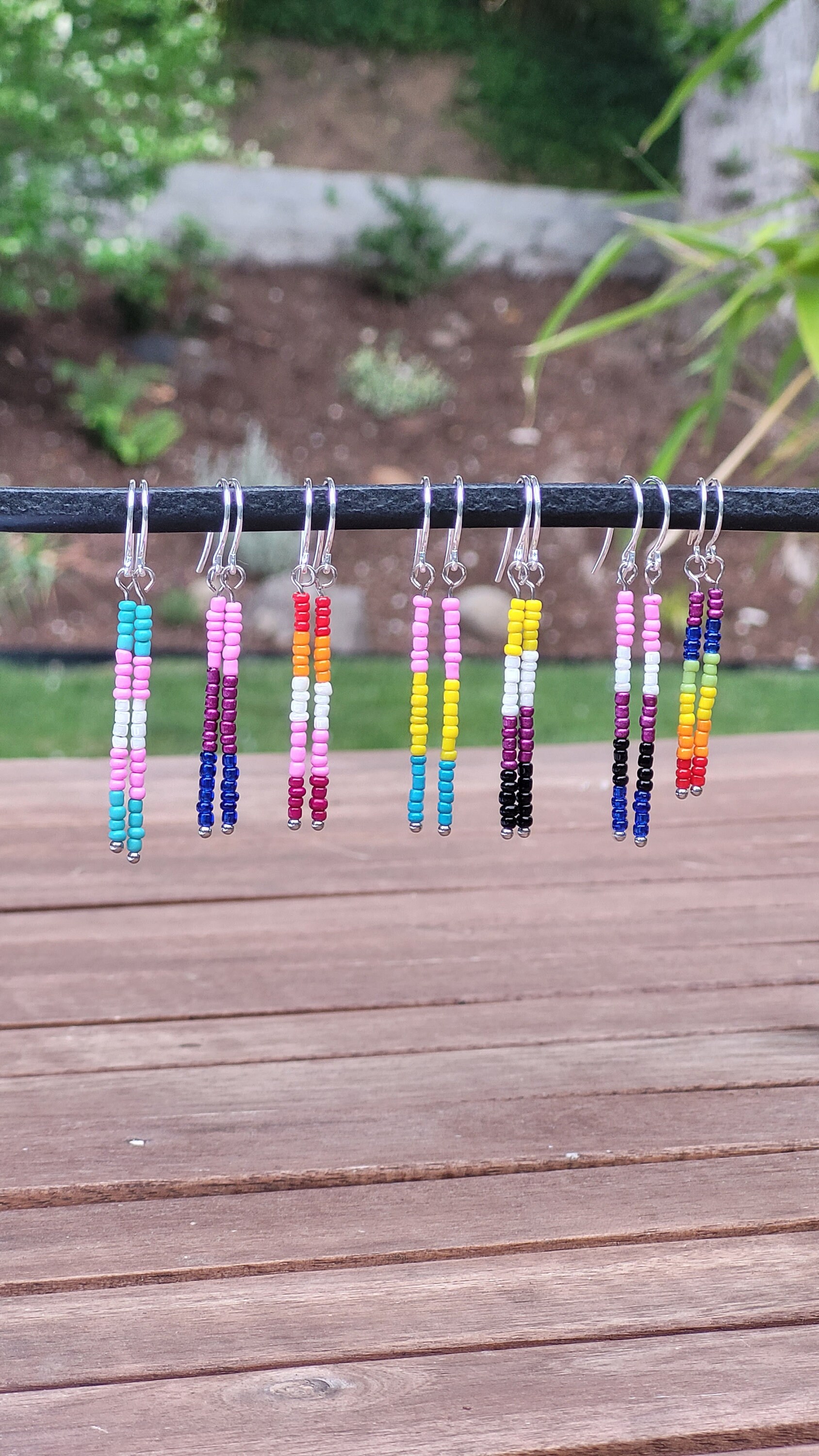 Nanafast LGBTQ Pride Earrings - Rainbow Tassel Earrings For Women Gay Lesbian Bisexual Trans