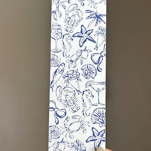 coastal summer bookmark, books, cute, adorable