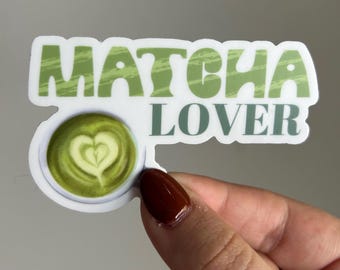 matcha lover sticker, japans drankje, voor de meisjes, schattige sticker, grappige sticker, schattig, kawaii sticker, waterdicht