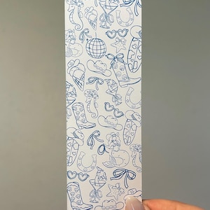 cowgirl summer bookmark, book accessories, cute, adorable