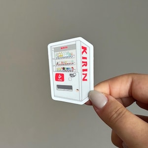 vending machine sticker, japanese, japan, cute kawaii sticker, waterproof, weatherproof, fun sticker