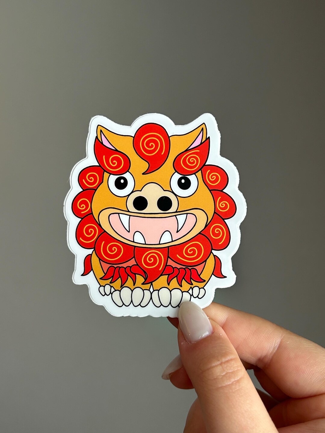 Okinawa Shisa Dog, Japanese Sticker, Tourist, Travel, Waterproof ...