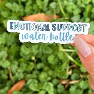 emotionaler Support Wasserflasche Aufkleber, witzig, süß, bezaubernd, Wasserflasche, Tragflasche, wasserdicht