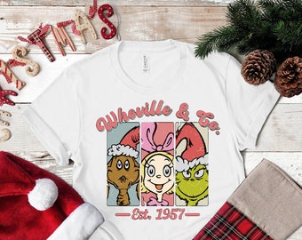 Retro Christmas Shirt, Christmas & Co Shirt, Trendy Christmas Shirt, Whovillee University Shirt, Merry Christmas Shirt, Christmas Gift Tee