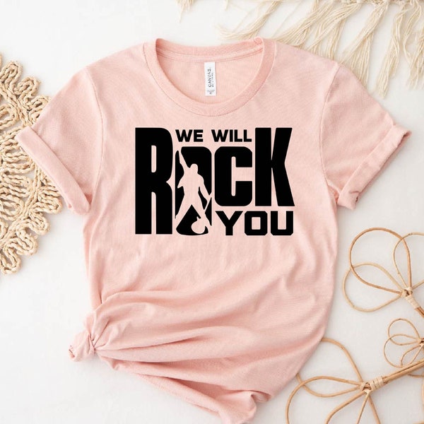 We Will Rock You Shirt, Queen Band Shirt, Freddie Mercury Shirt, Music Inspired Shirt, Queen Band Group Shirt, Bohemian Rhapsody T-shirt